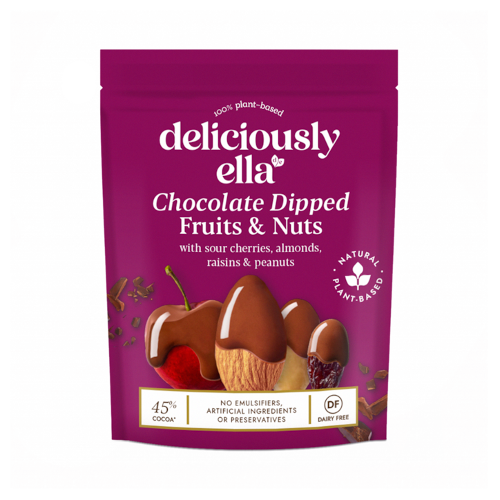 Deliciously Ella Chocolate Dipped Fruit & Nuts 90g image 1