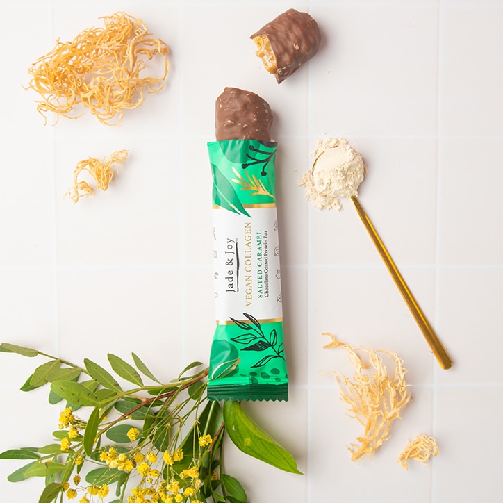 Jade & Joy Salted Caramel Vegan Collagen Protein Bar 50g image 4