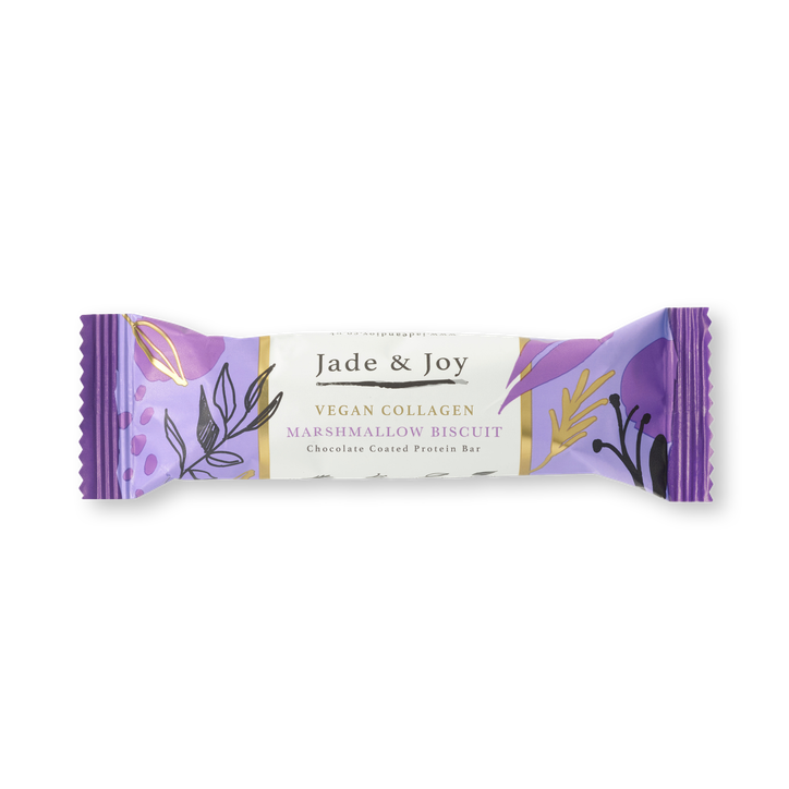 Jade & Joy Marshmallow Biscuit Vegan Collagen Protein Bar 50g - 50 g