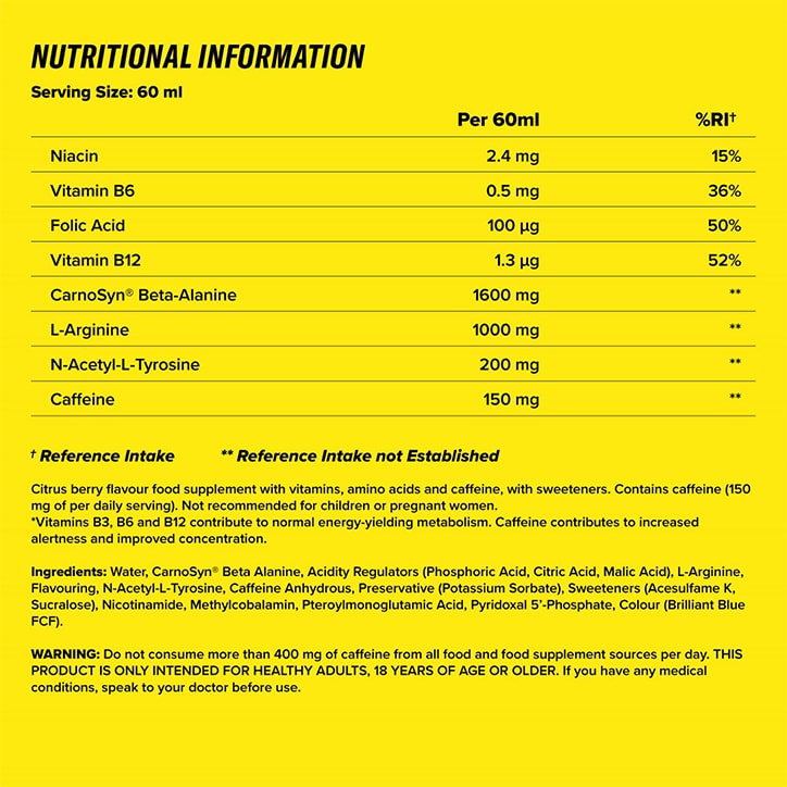 C4 Pre-Workout Shots Citrus Berry 12 x 60ml image 3