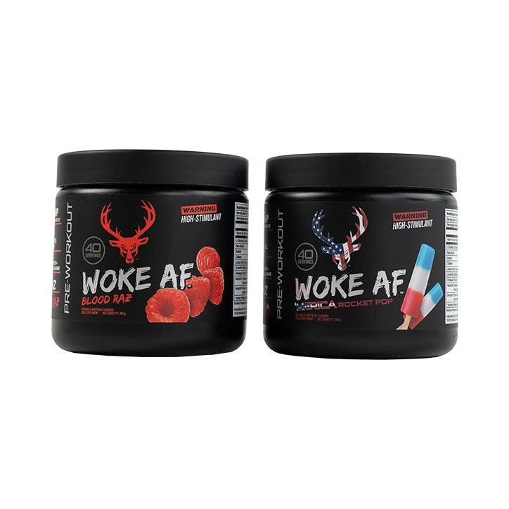 BuckedUp WokeAF Pre Workout Merica Rocket Pop 260g image 5