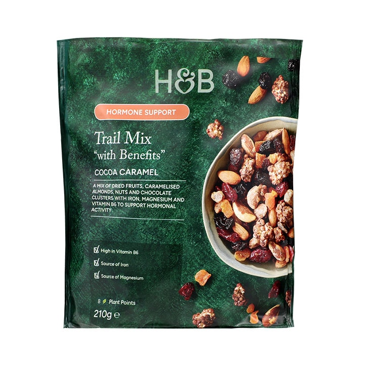 Holland & Barrett Hormone Support Cocoa Caramel Trail Mix 210g image 1