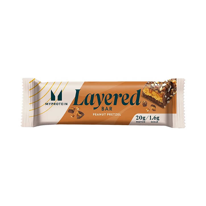 Myprotein Layered Protein Bar Peanut Pretzel 60g image 1