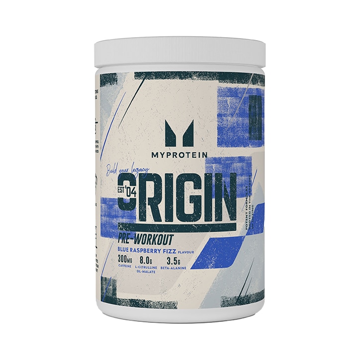 Myprotein Origin Pre-Workout Blue Raspberry Fizz 600g image 1