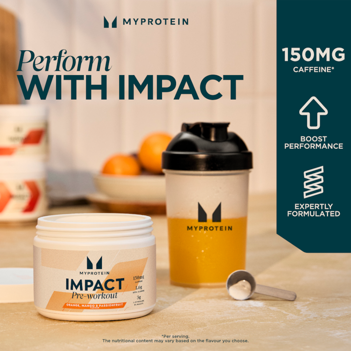 Myprotein Impact Pre-Workout Orange, Mango & Passionfruit 150g image 2