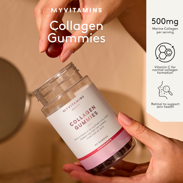 MyVitamins Collagen Gummies Pomegranate 30 Gummies image 2