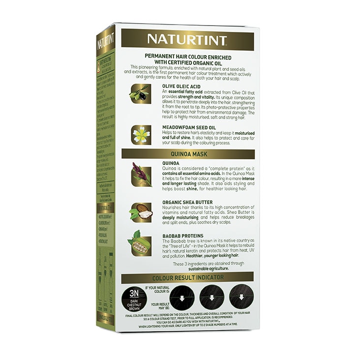 Naturtint Permanent Hair Colour 3N (Dark Chestnut Brown) image 5