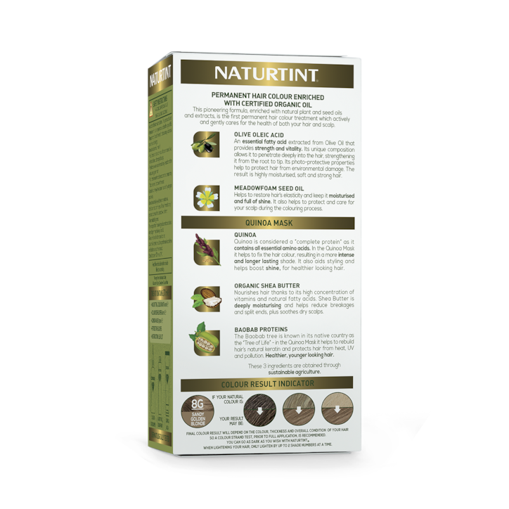 Naturtint Permanent Hair Colour 8G (Sandy Golden Blonde) image 5