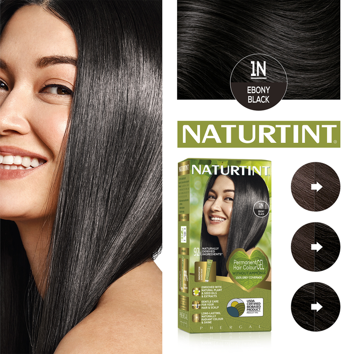 Naturtint Permanent Hair Colour 1N (Ebony Black) image 6