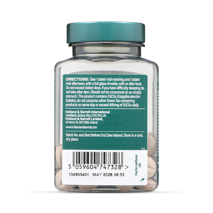 Holland & Barrett Green Tea Complex 60 Tablets image 2