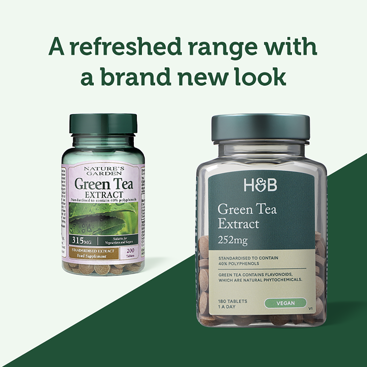 Holland & Barrett Green Tea Extract 315mg 180 Tablets image 3