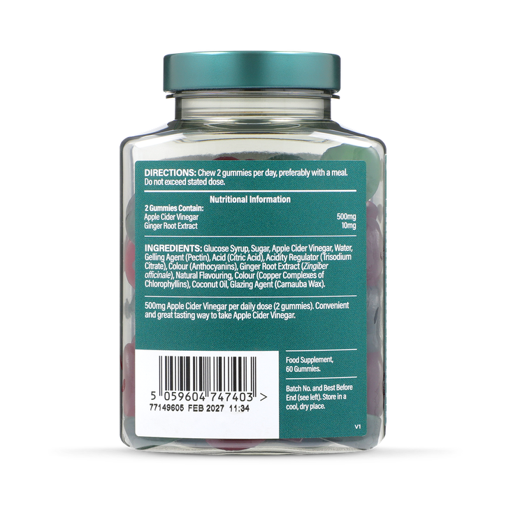 Holland & Barrett Apple Cider Vinegar 250mg with the Mother Apple Flavour 60 Gummies image 2