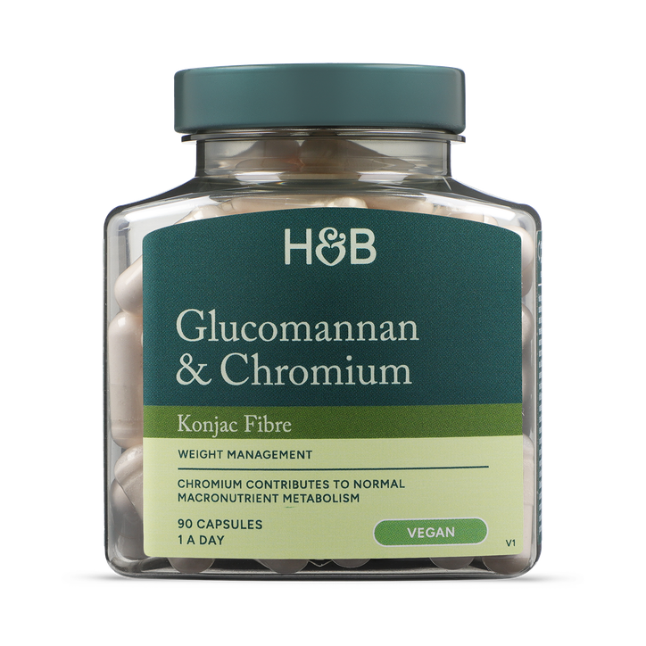 Holland & Barrett Glucomannan & Chromium 60 Capsules image 1