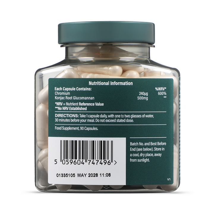 Holland & Barrett Glucomannan & Chromium 60 Capsules image 2