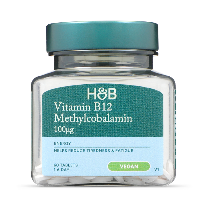 Holland & Barrett Vitamin B12 100ug 60 Tablets image 1