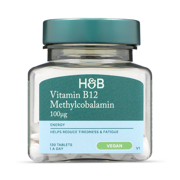 Holland & Barrett Vitamin B12 100ug 120 Tablets image 1