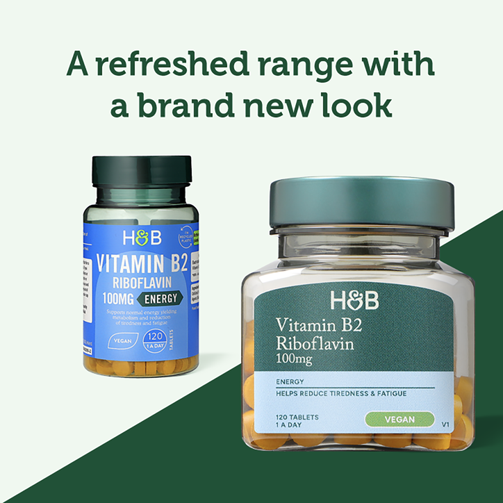 Holland & Barrett Vitamin B2 + Riboflavin 100mg 120 Tablets image 3