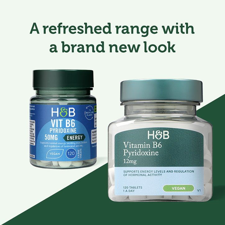 Holland & Barrett Vitamin B6 + Pyridoxine 12mg 120 Tablets image 3