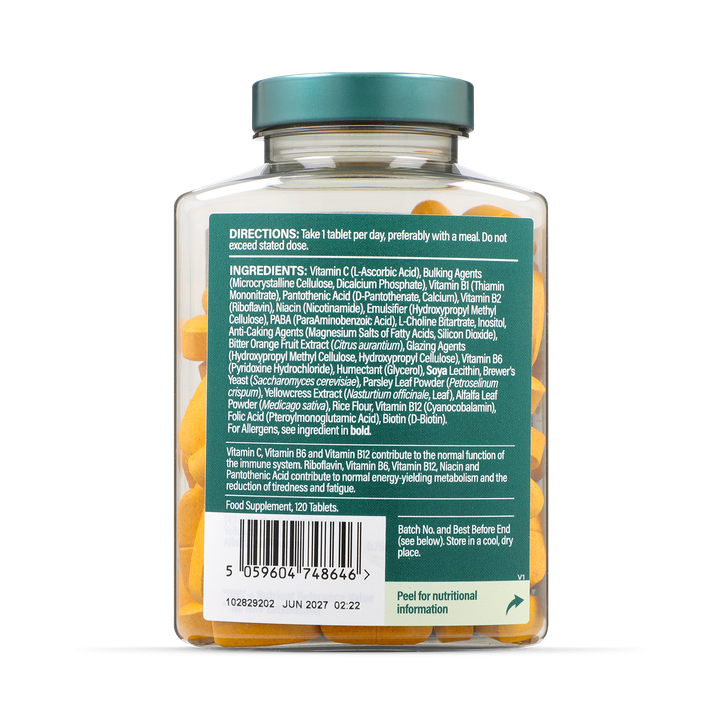 Holland & Barrett Super Strength Complete Vit B Complex + Vitamin C 120 Tablets image 2