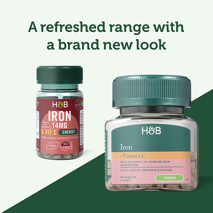Holland & Barrett Iron & Vitamin C 14mg 90 Tablets image 3