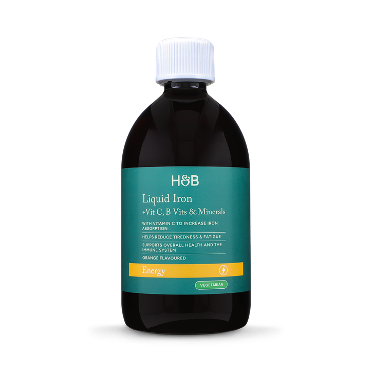 Holland & Barrett Orange Iron + B Vits, Vit C & Minerals 500Ml Flavour Liquid