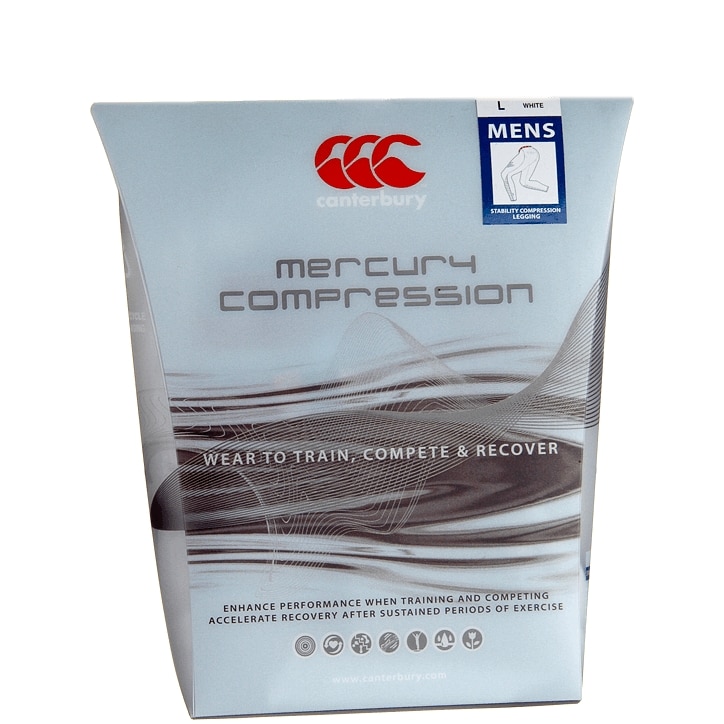 Canterbury White Hybrid Compression Leggings image 1