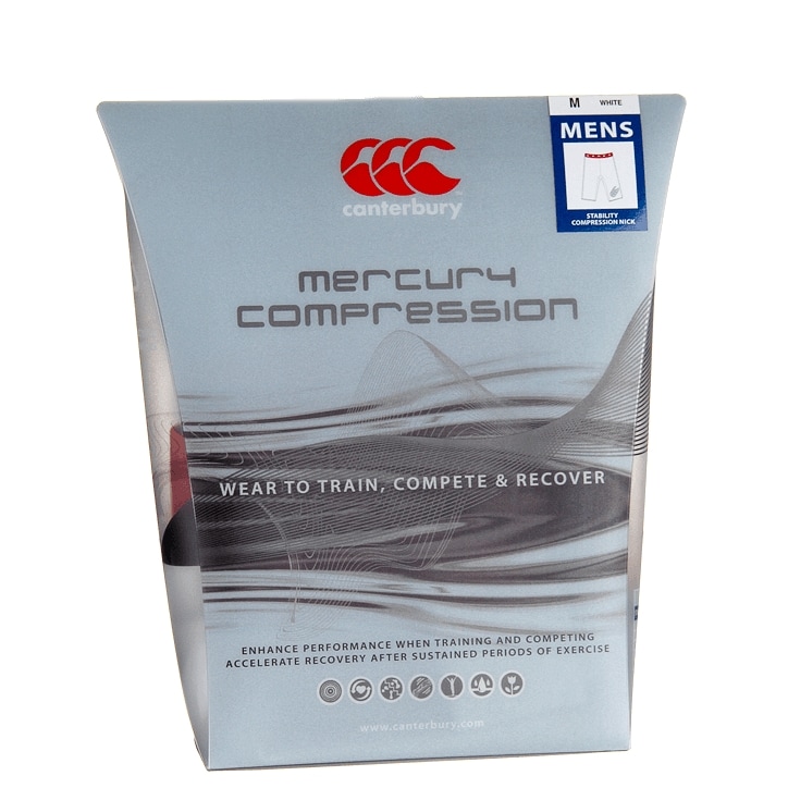Canterbury White Stability Compression Nick Shorts image 1