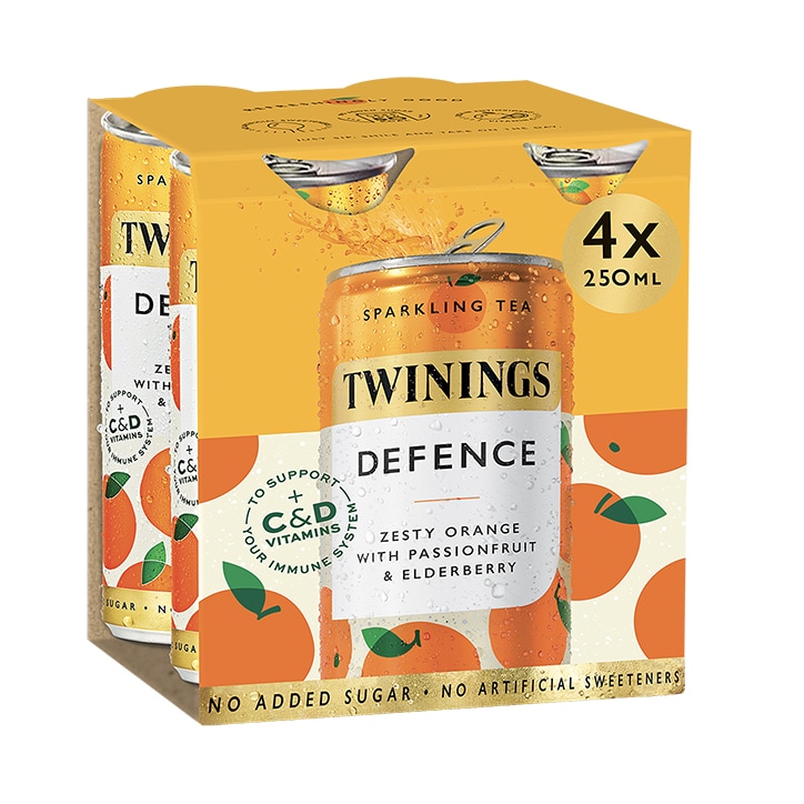 Twinings Defence Orange & Passionfruit Sparkling Drink 4x 250ml image 2