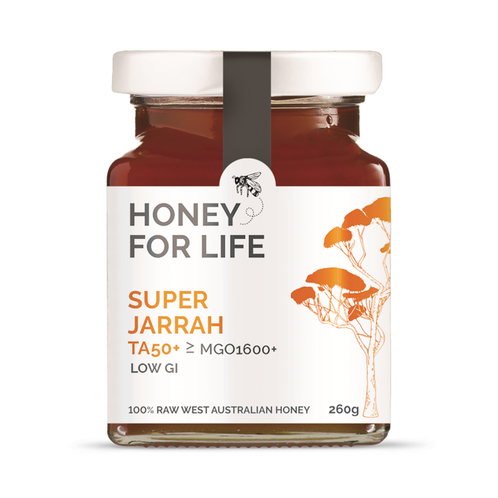 Honey for Life Super Jarrah TA50+ Raw West Australian Honey MGO 1600+ 260g image 1