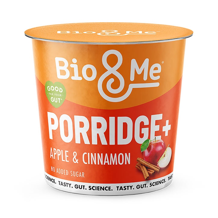 Bio&Me Apple & Cinnamon Gut-Loving Oat Porridge Pot 65g image 1