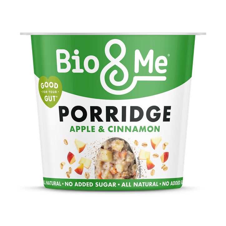 Bio & Me Apple & Cinnamon Gut-Loving Oat Porridge Pot 65g