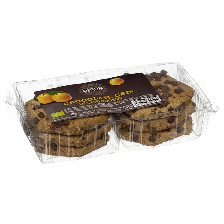 Biona Chocolate Chip & Orange Cookies 240g image 1