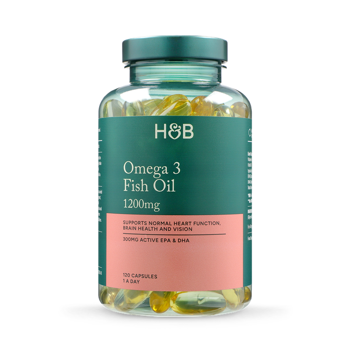 Holland & Barrett Omega 3 Fish Oil 1200mg 120 Capsules image 1