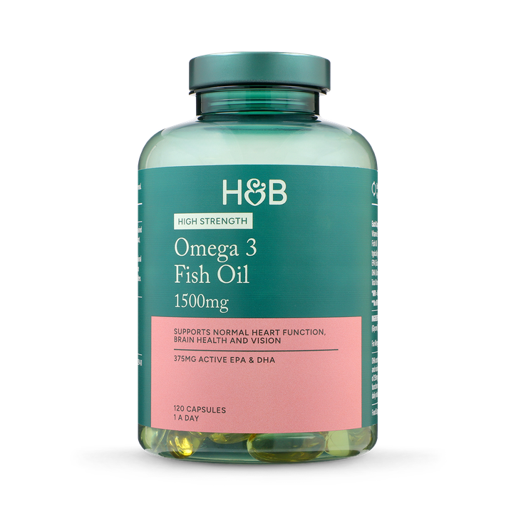 Holland & Barrett Omega 3 Fish Oil 1500mg 120 Capsules image 1