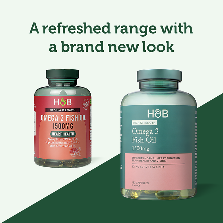 Holland & Barrett Omega 3 Fish Oil 1500mg 120 Capsules image 3