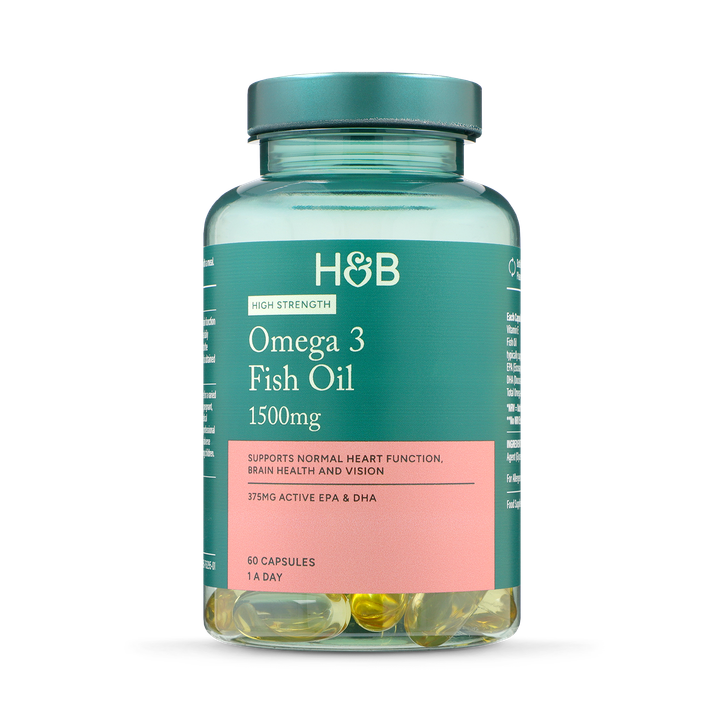 Holland & Barrett Omega 3 Fish Oil 1500mg 60 Capsules image 1
