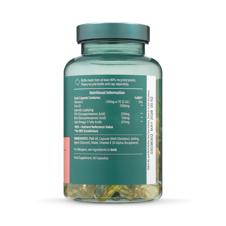 Holland & Barrett Omega 3 Fish Oil 1500mg 60 Capsules image 2