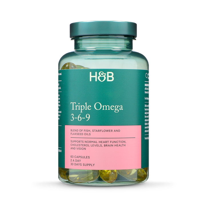 Holland & Barrett High Strength Triple Omega 3-6-9 60 Capsules image 1