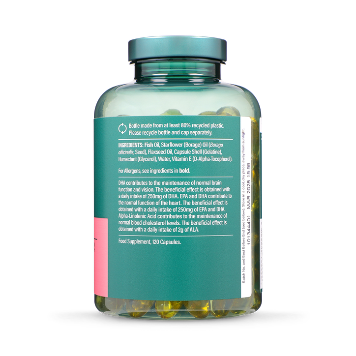 Holland & Barrett High Strength Triple Omega 3-6-9 120 Capsules image 2