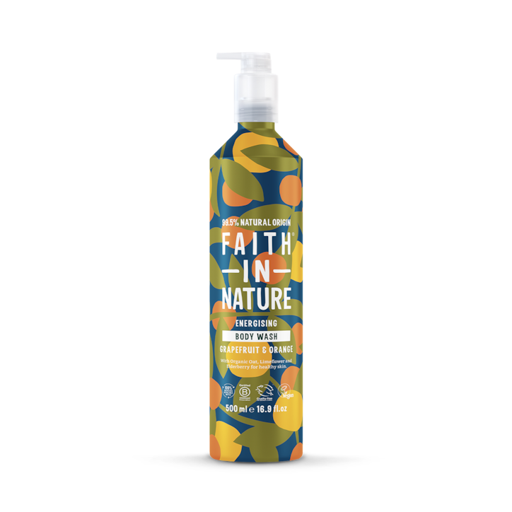 Faith in Nature Grapefruit & Orange Body Wash - 500ml Aluminium image 1