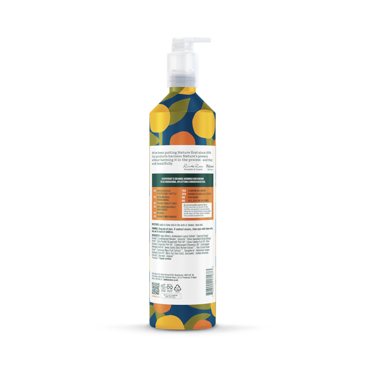 Faith in Nature Grapefruit & Orange Body Wash - 500ml Aluminium image 2