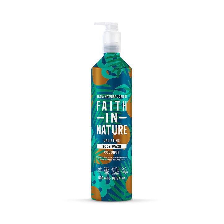 Faith In Nature Body Wash Coconut 500ml Aluminium