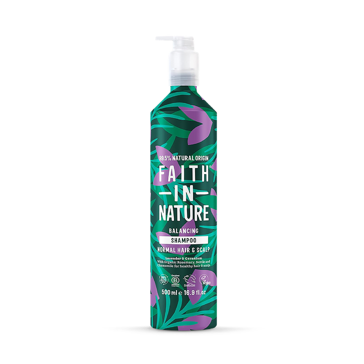 Faith In Nature Shampoo for Normal Hair Lavender & Geranium 500ml Aluminium