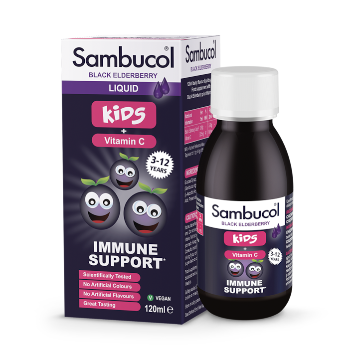 Sambucol Black Elderberry Liquid For Kids 120ml image 1