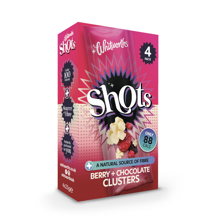 Whitworths Berry Chocolate Cluster Shots 4x 25g image 1