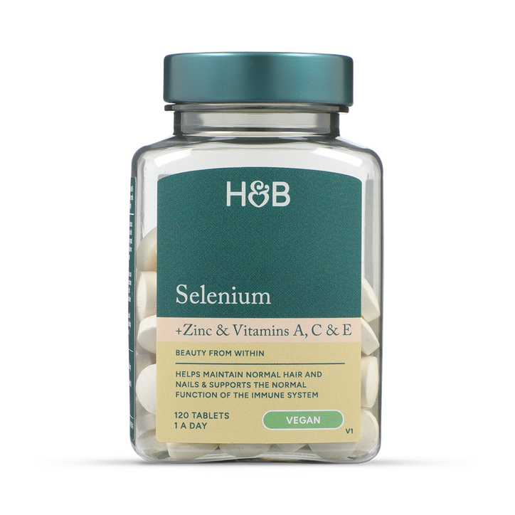 Holland & Barrett Selenium + Zinc & Vits A, C & E 120 Tablets image 1