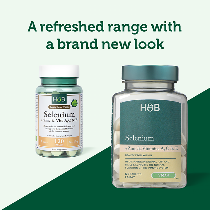 Holland & Barrett Selenium + Zinc & Vits A, C & E 120 Tablets image 3