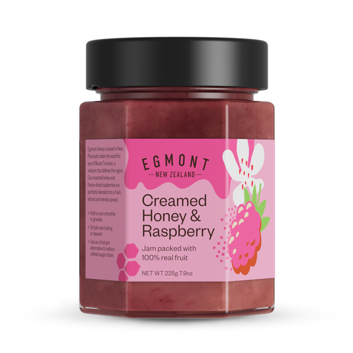 Egmont Creamed Honey & Raspberry 225g image 1