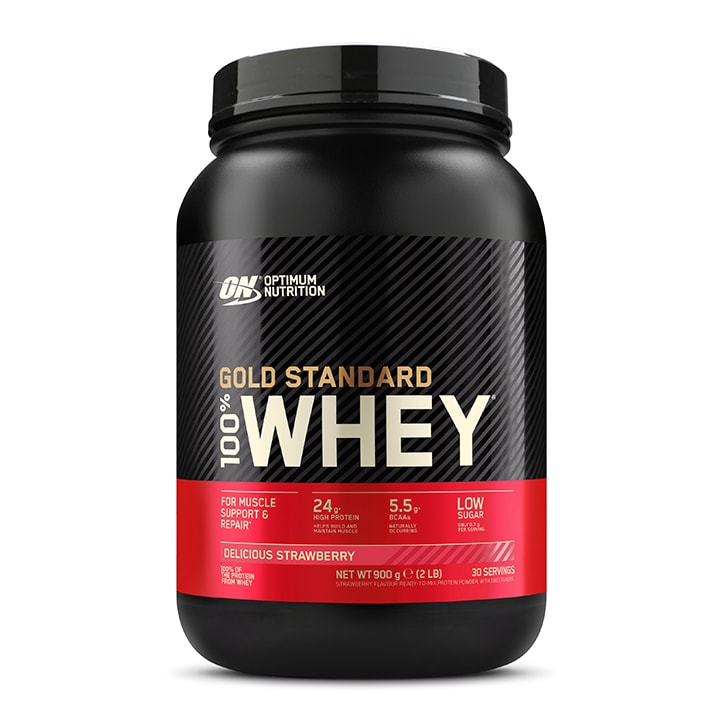 Optimum Nutrition Gold Standard 100% Whey Protein Strawberry 900g-1