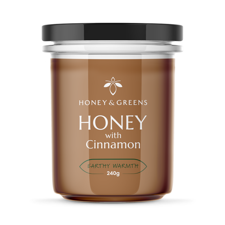 Honey & Greens Honey with Cinnamon 240g image 1